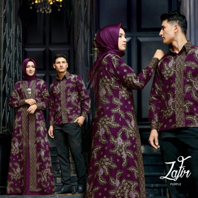  Gamis  Couple  Batik  Couple  Zafir Fashion Yuya Fashion